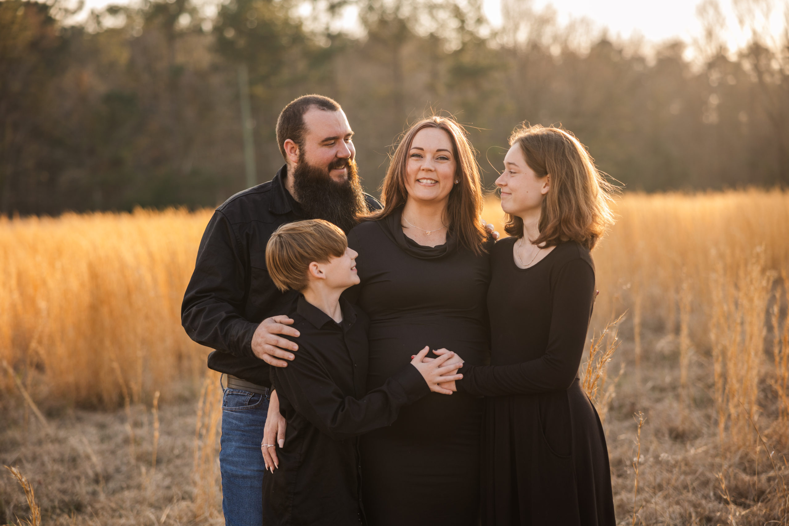 CM Maternity Session at Golden Hour