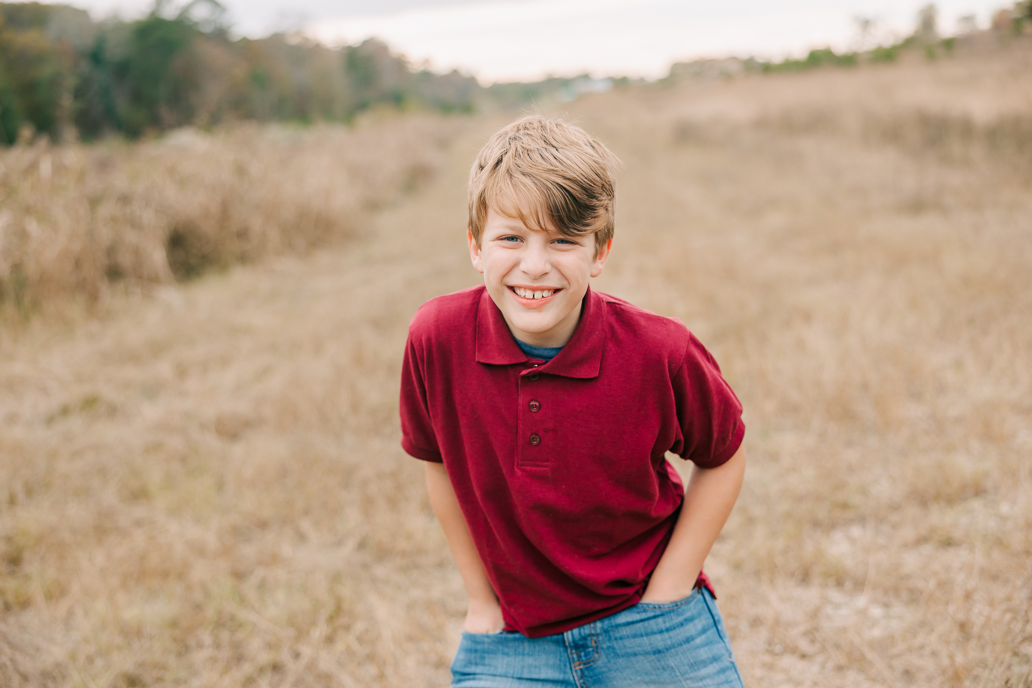 Ten year old being funny during his augusta family session. Boy plays for the Bulls which is a Club Soccer Augusta GA