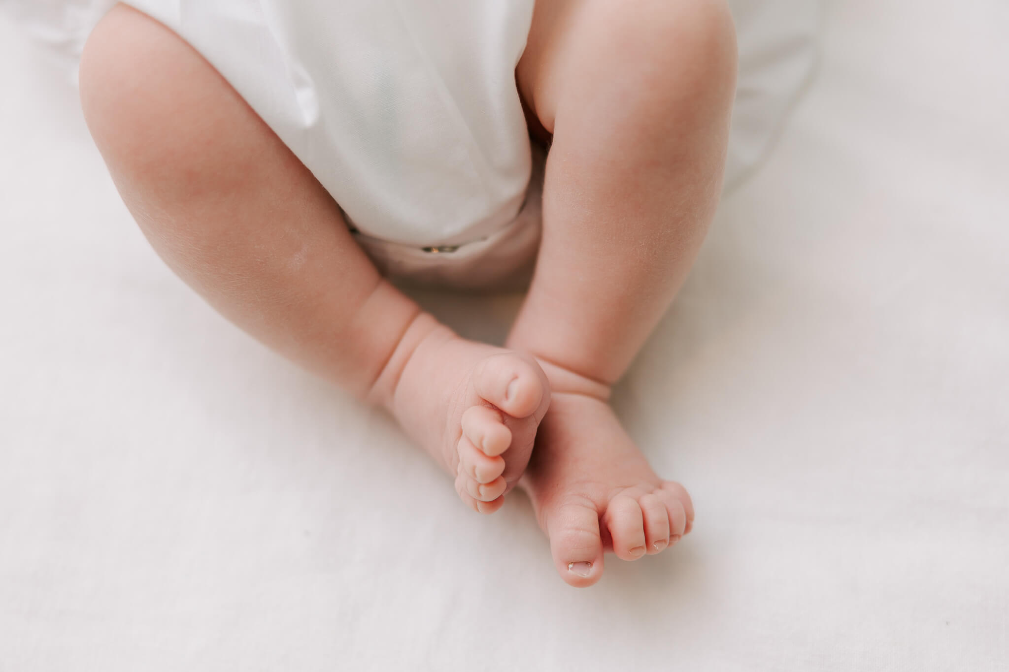Close up of baby toes from their recent atlanta newborn session.